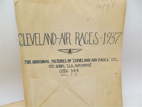 OFFICIAL PAPERS OF 1937 CLEVELAND AIR RACES