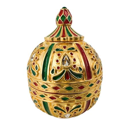 Vintage Heritage Museum Replicas Mughal Period Indian Jeweled Box