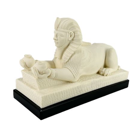 Egyptian Sphinx of Amenhotep III Alabaster Sculpture A. Giannelli