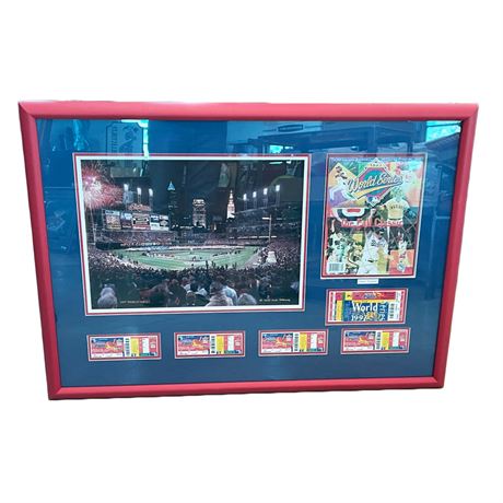 1997 Cleveland Indians World Series Commemorative Wall Art