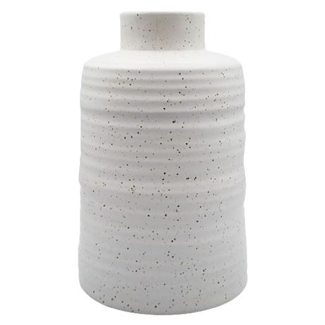 Crate & Barrel "Holden" Speckled Ceramic Vase