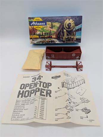Vtg Trains Athearn 34' Open Top Hopper Western Maryland