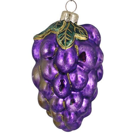 XL 5" Vintage Mercury Glass Grapes