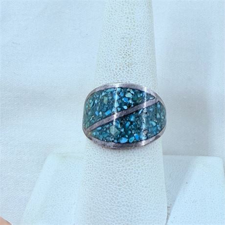 4.1g Navajo Sterling Ring Size 8
