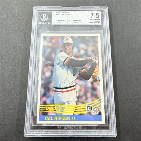 BGS 7.5 - 1984 Donruss Cal Ripken Jr