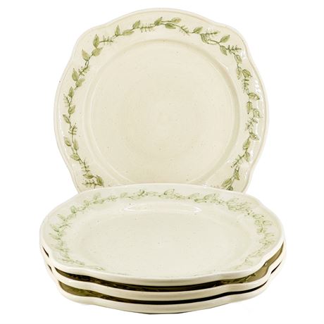 Vintage 2003 Manor House "Woodsong" Stoneware Plates -Set of 4-