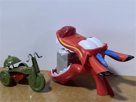 1930’s tricycle toy and Disney watch lot