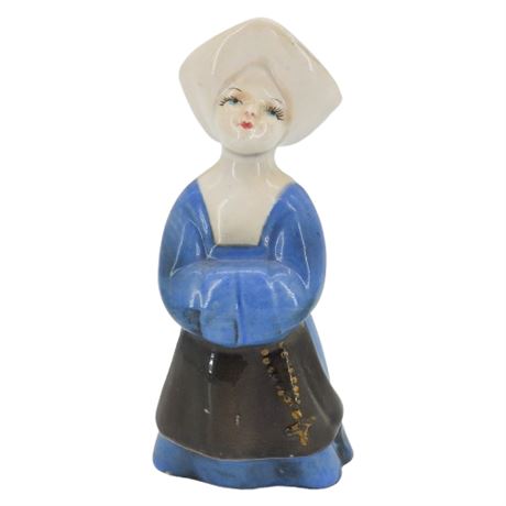 Vintage Hand Painted Ceramic Nun Figurine