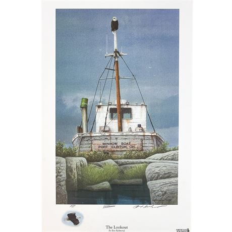 Lithographic Print of "The Lookout" by Artist Ben Richmond
