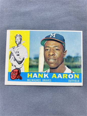 1960 Topps Hank Aaron Card