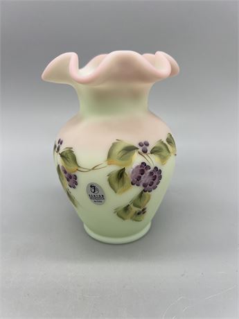 Fenton Lotus Mist Vase