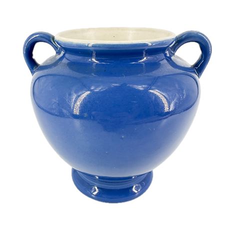 Vintage Coors Pottery Blue Double Handled Vase