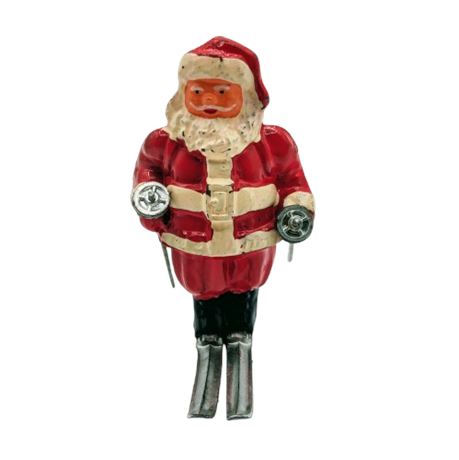 Vintage Barclay / Manoil Santa on Skis