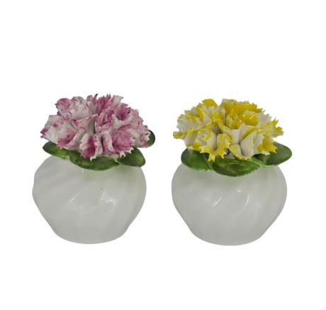 Capodimonte Floral Salt & Pepper Shakers