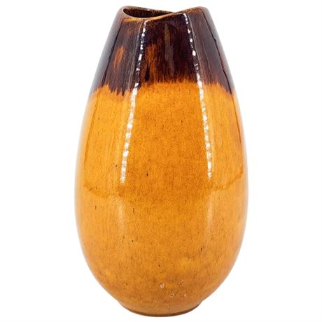 Mid-Century Drip Glaze Ceramic Vase