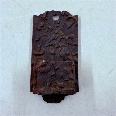 Antique 7” Cast Iron March Holder