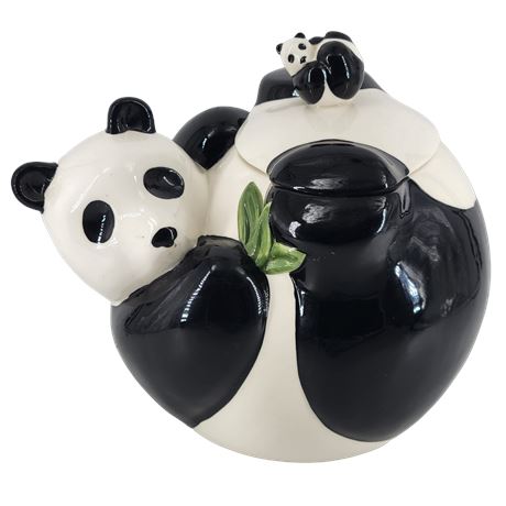 Vintage Panda Cookie Jar