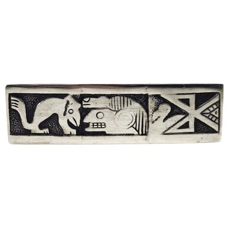 Vintage Peruvian Sterling Silver Brooch