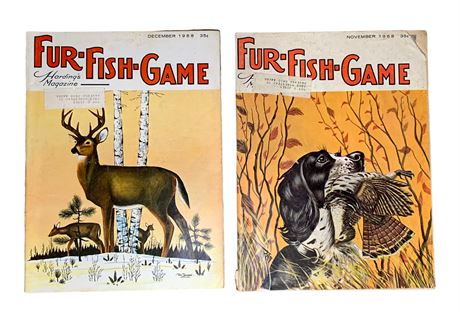 2 1968 Harding’s Fur Fish Game Hunting Magazines