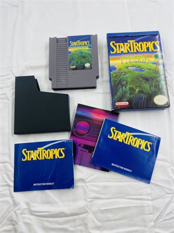 NES Startropics CIB w/ 2 Manuals + Inserts