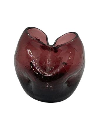 Blenko hand blown art glass vase