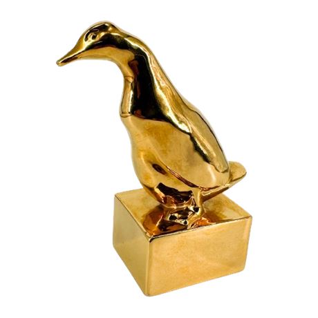 Rookwood Pottery Golden Goose LE 1985 24K Finish