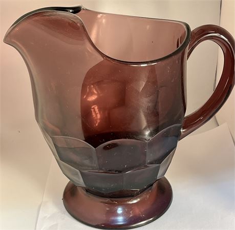 Amethyst purple Viking glass pitcher
