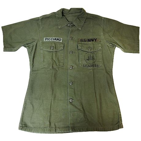 Vietnam US Navy Seabees Uniform Shirt