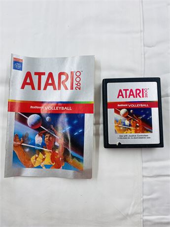 Atari Realsports Volleyball w/ Manual