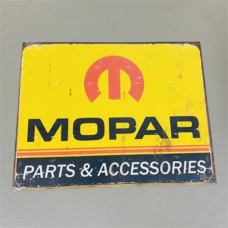 MOPAR 12.5x16” Metal Retro Sign