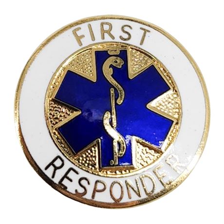 Vintage PRESTIGE MEDICAL Enameled First Responder Badge