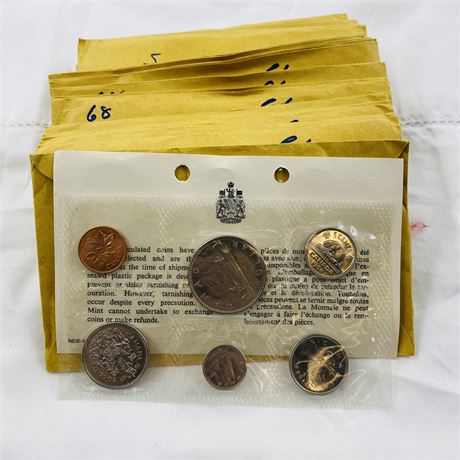 20x 1968 Canada Mint Sets
