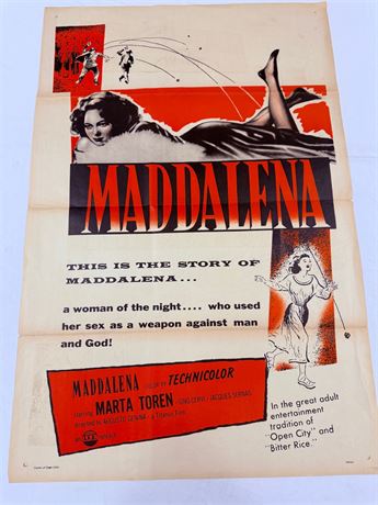 Maddalena Original 27x41” Movie Poster