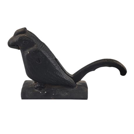 Vintage Cast Iron Figural Parrot Bird Nutcracker