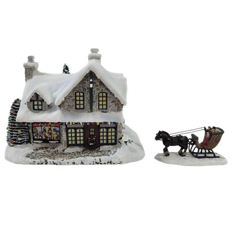 Hawthorne Village "Horse & Sleigh" / "Santa's Workshop Toys"