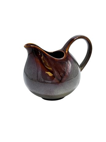 Vtg Sango Nova Burgandy Stoneware Creamer