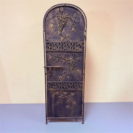 45 Bottle Solid Wrought Iron Wine Rack - Very Heavy
