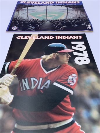 1978 Cleveland Indians Official Program Souvenir Book & Ticket Plan