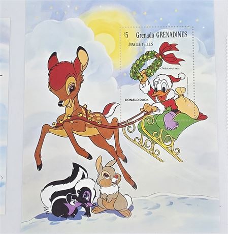 VTG 1983 Disney Stamp Lot Christmas