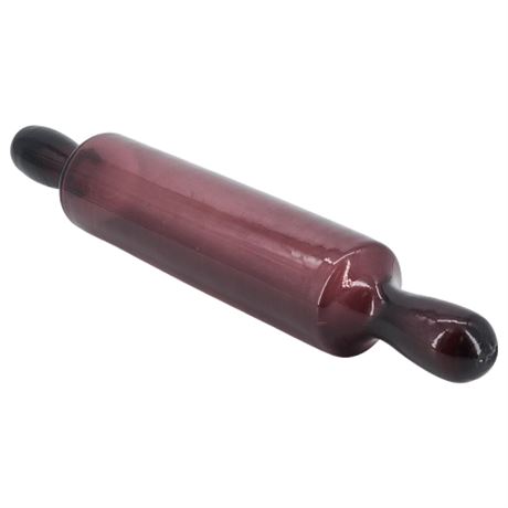Vintage Hand Blown Amethyst Glass Rolling Pin