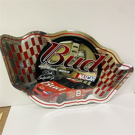 Dale Earnhardt Budweiser Mirror Sign