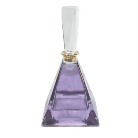 Royal Limited Crystal Perfume Bottle w/ Frosted Stopper
