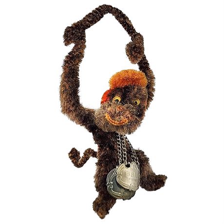 Vintage Pipe-Cleaner Monkey Figurine