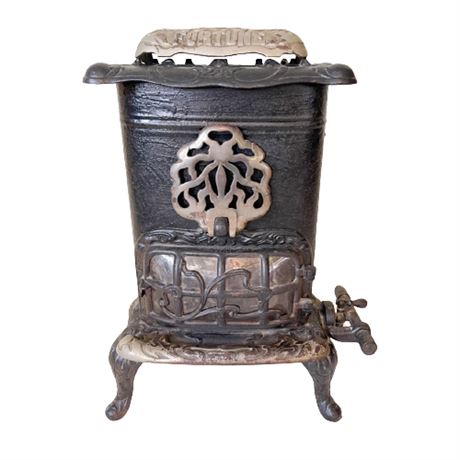 Antique Fortune Cast Iron Gas Heater