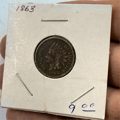 1863 Indian Head Penny