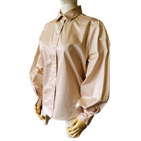 Agnona Beige Cotton Button Up Shirt