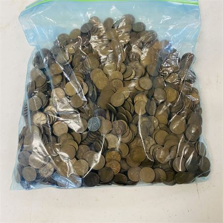 1400+ UNSEARCHED Wheat Pennies