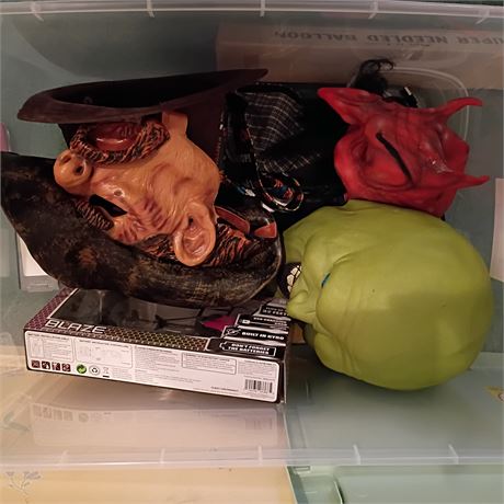 Lot of Halloween Masks – Mixed Characters & Monster Designs