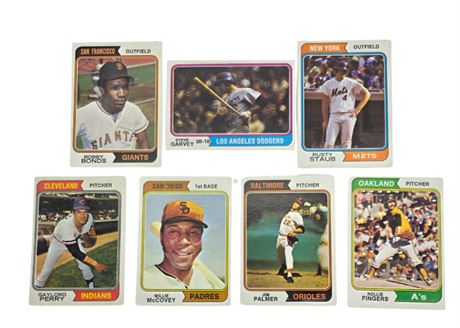 Topps 1974 Baseball Cards Steve Garvey & Mixed Lot