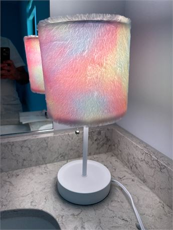 Fuzzy Shade Table Lamp